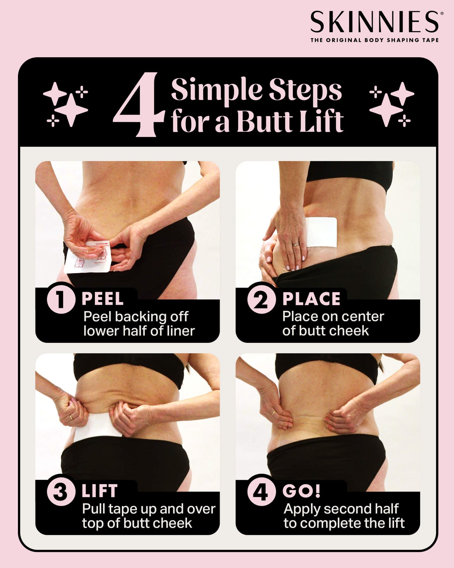 Cinta de levantamiento de glúteos instantánea Skinnies