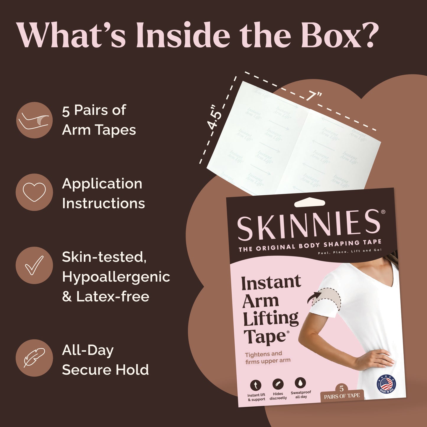 Skinnies Instant Arm Lifting Tape